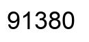 Number 91380 black image