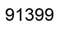 Número 91399 imagen negro