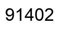 Número 91402 imagen negro