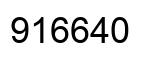 Number 916640 black image