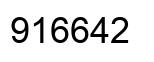 Number 916642 black image