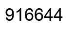 Number 916644 black image