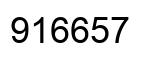 Number 916657 black image