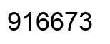 Number 916673 black image