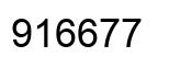Number 916677 black image