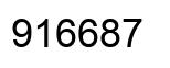 Number 916687 black image