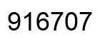 Número 916707 imagen negro
