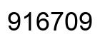 Número 916709 imagen negro