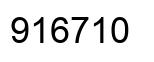 Número 916710 imagen negro