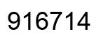 Número 916714 imagen negro