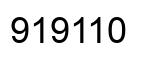 Number 919110 black image