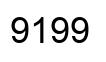 Number 9199 black image