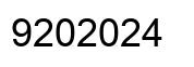 Número 9202024 imagen negro