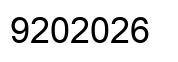Número 9202026 imagen negro
