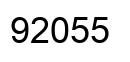 Número 92055 imagen negro