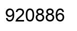 Number 920886 black image
