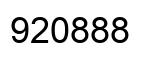Number 920888 black image
