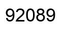 Número 92089 imagen negro