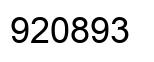 Number 920893 black image