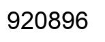 Number 920896 black image