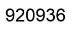 Número 920936 imagen negro