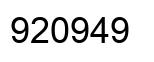Número 920949 imagen negro