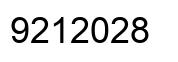 Number 9212028 black image