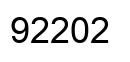 Número 92202 imagen negro