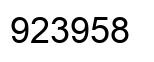 Número 923958 imagen negro
