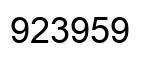 Número 923959 imagen negro