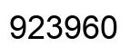 Número 923960 imagen negro