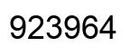 Número 923964 imagen negro