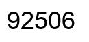 Number 92506 black image