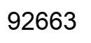 Número 92663 imagen negro