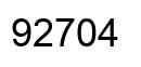 Número 92704 imagen negro
