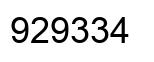 Número 929334 imagen negro
