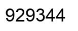 Número 929344 imagen negro