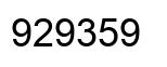 Número 929359 imagen negro