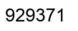 Número 929371 imagen negro