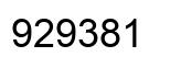 Número 929381 imagen negro