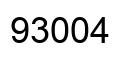 Número 93004 imagen negro