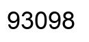 Número 93098 imagen negro