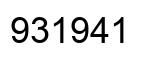 Número 931941 imagen negro