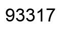 Number 93317 black image