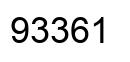 Number 93361 black image