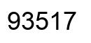 Number 93517 black image