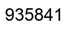 Número 935841 imagen negro