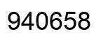 Number 940658 black image