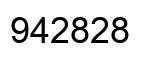 Number 942828 black image
