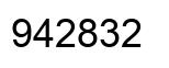 Number 942832 black image